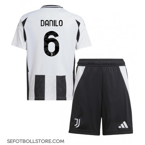 Juventus Danilo Luiz #6 Replika babykläder Hemmaställ Barn 2024-25 Kortärmad (+ korta byxor)